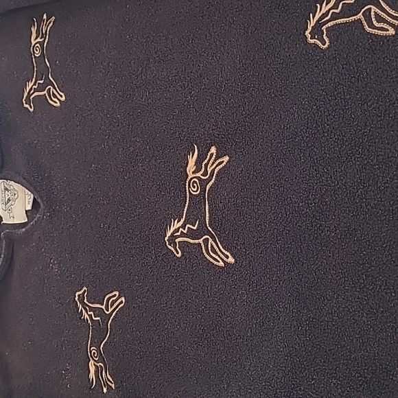 EUC VTG Artic Image Aztec Equestrian Fleece V-neck Pull Over - Picture 5 of 10